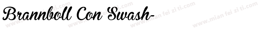 Brannboll Con Swash字体转换
